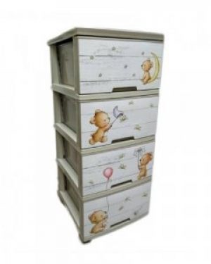 Комод Алеана Медвежата какао пластик 95