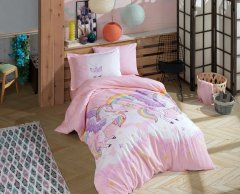 Комплект постельного белья Hobby Poplin Magical розовый 160x220/1x50x70 (8698499158061)
