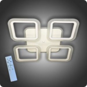 Люстра светодиодная Vatan Light Квадраты-4m с пультом 72Вт Белый