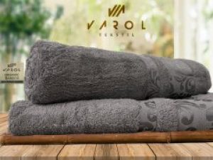 Полотенце банное из органического бамбука 70х140. Серый (Турция)