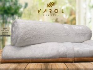 Полотенце банное из органического бамбука 70х140. Белый (Турция)