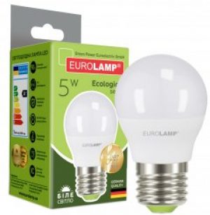 Светодиодная лампа EUROLAMP G45 5W E27 4000K (LED-G45-05274(P))