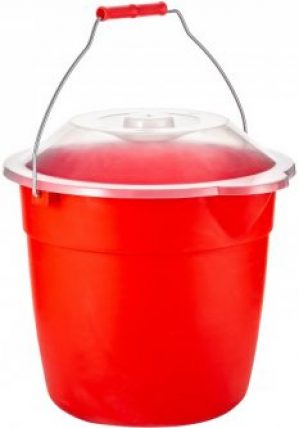 Ведро пищевое Champion с крышкой круглое 8 л Красное (GFC00483-2)