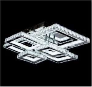 Люстра LED+хрусталь Свет хром з пультом 176W