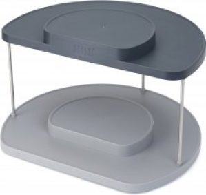 Вращающийся 2-х ярусный органайзер JOSEPH JOSEPH Cupboard Store Серый (85196)