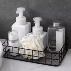 Корзина для хранения металическая 24.8x15.8.6.5 см черная