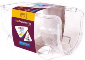 Органайзер для холодильника под бутылку Omak Plastik Deco Bella пластик 20.4x11.3x10.5 см Прозрачный (8694816508199)