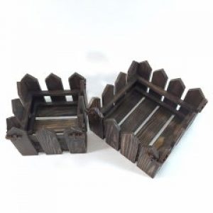 Набор декоративных ящиков Мастерская мистера Томаса 20х20х12 см коричневый состареный