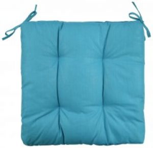 Подушка на стул Прованс с завязками Синтепон Хит 39х39 см Бирюза (4823093415478)