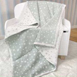 Детское муслиновое полотенце для купания (100х130 см) с уголком Tino Baby