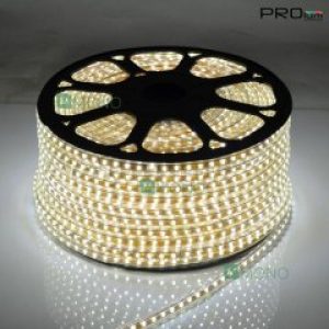 Светодиодная лента PROlum™ гибкая 220V максимальная защита IP68 5730 White (5500-6000К) 1 метр