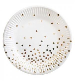 Одноразовые бумажные тарелки "Конфетти"