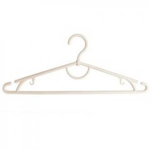 Вешалка "42 ребро" 10шт белая