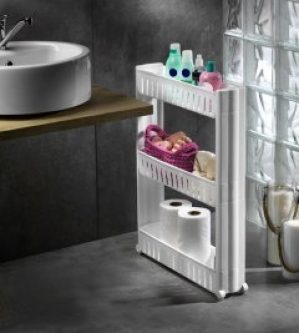 Карго 3-х ярусное на колесах ARSLANKAYA PLASTIK белое AR-379