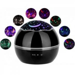 Вращающийся проектор DREAM черный 3DTOYSLAMP