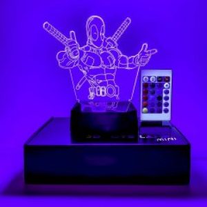 3D светильник-ночник "Дэдпул" + пульт + аккумулятор 3DTOYSLAMP MINI