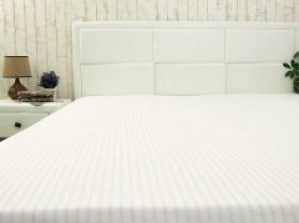 Простынь Руно 114Б Бязь Полоска 143х215 Бежевая (71.114Б_Бежева смужка)