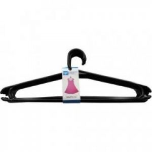 Набор вешалок для одежды Underprice Пластиковые 5 шт Черный