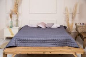 Покрывало Novita Полисатин 200х220 Grey (ROZ6400063360)