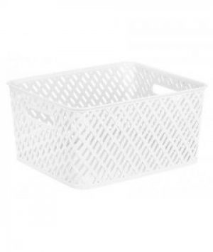 Корзина для хранения Корзина-плетенка для специй пластиковая (цвет-белый) MMS-R85448 19Х14Х7