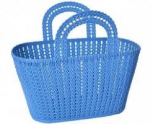 Корзина для хранения Сумка-корзинка с ручками пластиковая 33х15х26