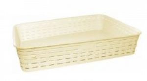 Корзина для хранения Корзинки для бытовых предметов (цвет-желтый) 3шт PLASTART Ротанг MUP-SP-215-MIX (AN000038)