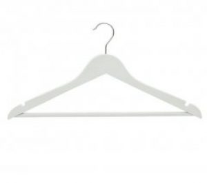 Вешалка для одежды деревянная KLNP 45*23 белая