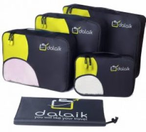 Органайзеры Dalaik набор дорожных сумок-органайзеров из 5-ти штук (черно-желтый) 00065500