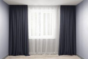 Комплект штор Декор-Ин Микровелюр Маренго Холодные Темно-серые 200x265 2 шт (ROZ6400056169)