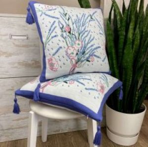 Вязаная наволочка Прованс Grosso 45х45 см (4823093431676)