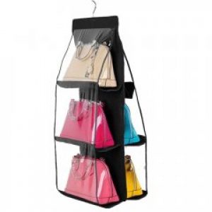 Подвесной органайзер для сумок Hanging Purse Organizer Черный