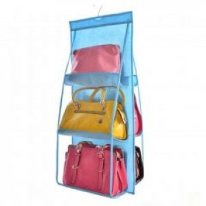 Подвесной органайзер для сумок Hanging Purse Organizer Голубой