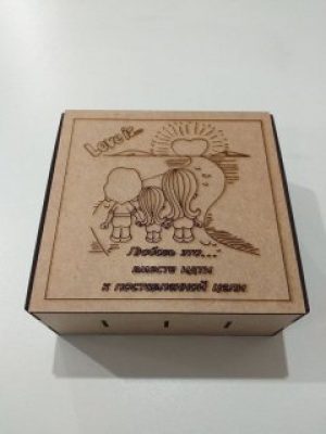 Купюрница - шкатулка для денег Karmen "Любовь это" 19х17х8 2158