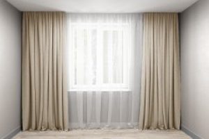 Комплект штор Декорин Микровелюр 300x275 см Песочных 2 шт (ROZ6400055681)