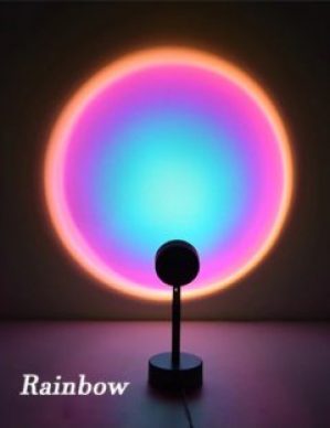 Лампа Sunset Lamp проекционный светильник заката лампа-ночник имитирующая радужный закат