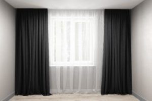 Комплект штор Декорин Микровелюр 150x275 см Черных 2 шт (ROZ6400055912)