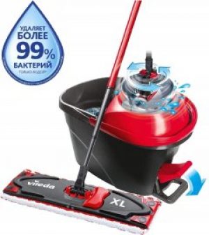 Набор для уборки Vileda Ultramat Turbo XL (швабра и ведро с отжимом)