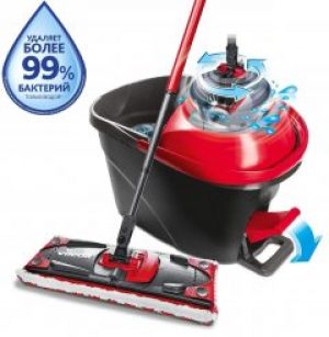 Набор для уборки Vileda Ultramat Turbo (швабра и ведро с отжимом)