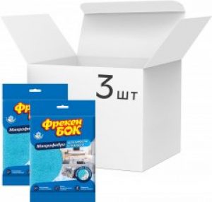Упаковка салфеток Фрекен БОК из микрофибры для мебели и техники 3 шт (18302695)