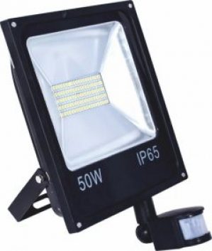 Прожектор LED Right Hausen 50W 6500K черный с датчиком движения