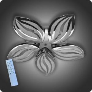 Люстра светодиодная Vatan Light Лепестки-5 с пультом 120Вт Хром