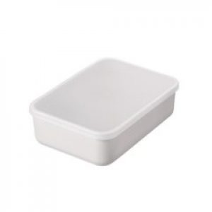 Ящик для хранения с крышкой светло-серый XS