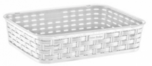 Корзина для хранения Корзина для бытовых предметов ротанг Plastart MUP-SP-205 Белый (IR00420)