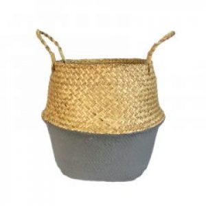 Кошик плетений MORO сірий 35см М-3059G