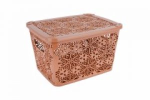 Кошик з кришкою VIOLET HOUSE CREAM Ажур (6548865)