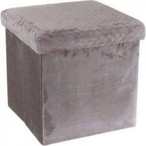 Ящик-пуф складной для хранения (38*38*38) Серый
