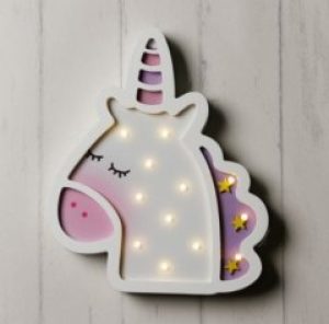 Детский светильник Единорог сказочный белый (52002)