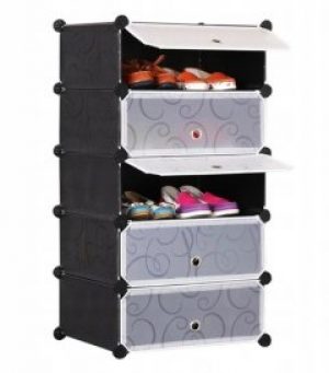 Портативный модульный шкаф для обуви REXO на 5 полок 49 x 37 x 93 см (9711817289)