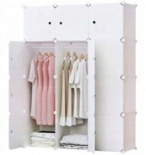 Портативный модульный шкаф-гардероб REXO белый 111 x 47 x 147 см (10171949465)