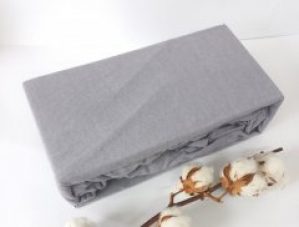 Простинь на резинке АЕ 160x200 Серая